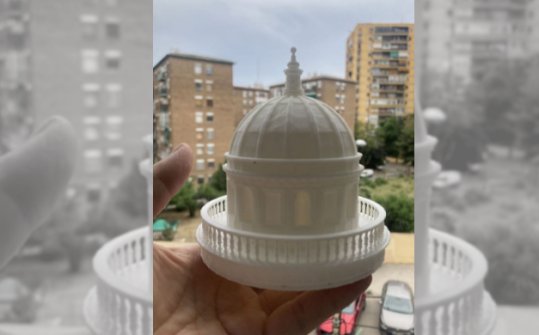 Spolia al centro del Tempietto